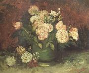 Bowl wtih Peonies and Roses (nn04)